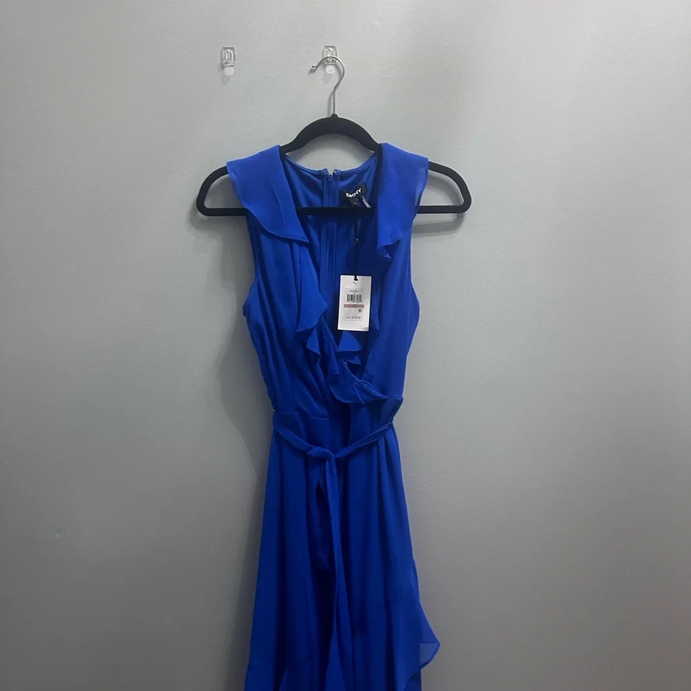 🔥NWT🔥 DKNY Royal Blue Sleeveless Dress - Picture 6 of 6